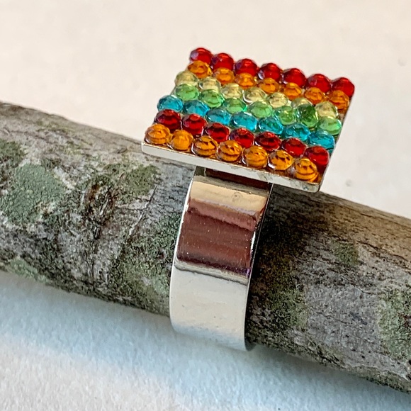 Rainbow Ring, size 8 - Picture 4 of 10